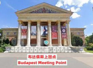 英雄廣場勝利紀念柱旁的布達佩斯藝術廳